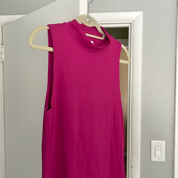 Aritzia Contour Magenta Sleeveless Dress, NWOT - Picture 3 of 5